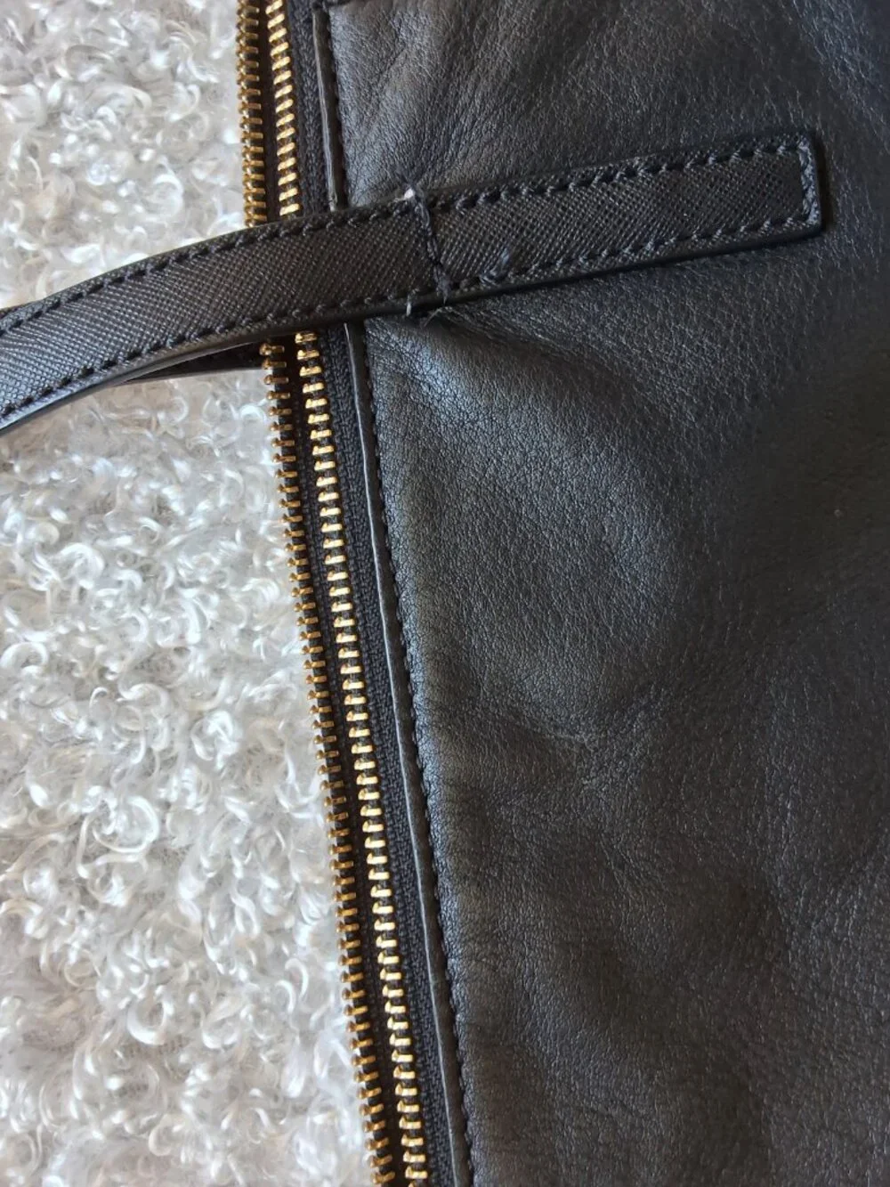 Kate Spade Black Leather Tote Bag